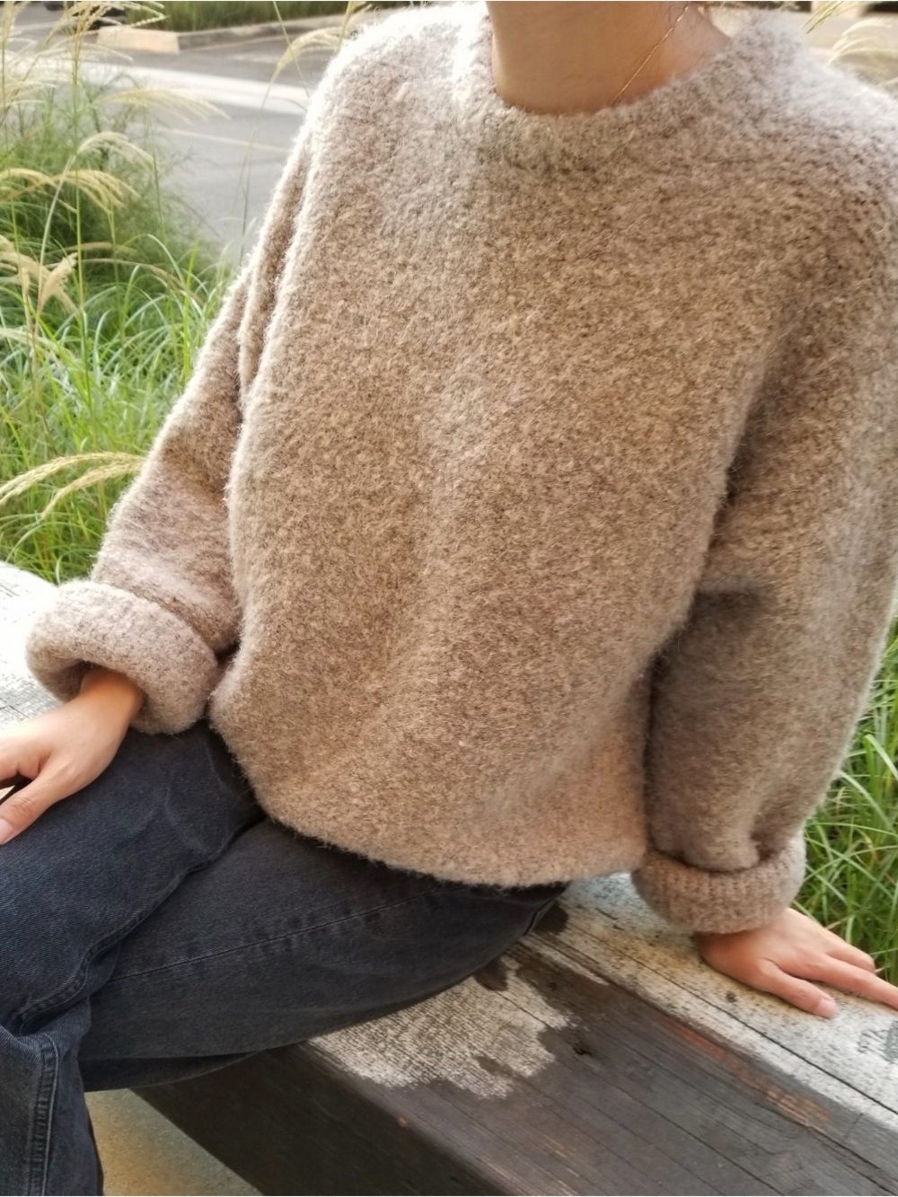 Le Bon Shoppe Envie Sweater in Mushroom